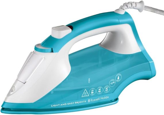 Russell Hobbs Light & Easy Brights Aqua 26482-56 Dampfbügeleisen [2400 W, 115 g/min Dampfstoß]